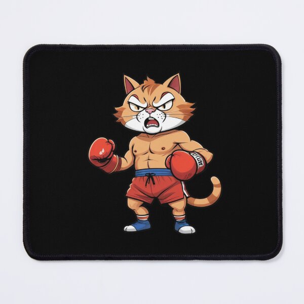 Item preview, Boxing Cat – Fierce Fighter Sticker designed and sold by Babayaa.
