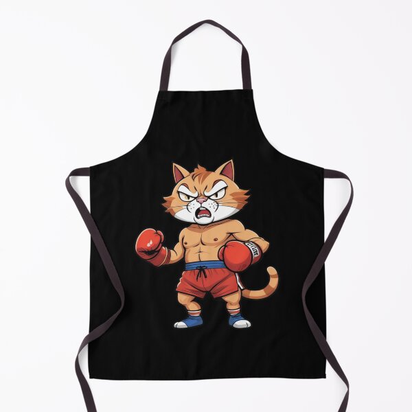 Item preview, Boxing Cat – Fierce Fighter Sticker designed and sold by Babayaa.