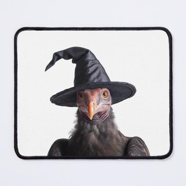 Item preview, Turkey Vulture Wearing Halloween Witch Hat designed and sold by LazyOwlStore.