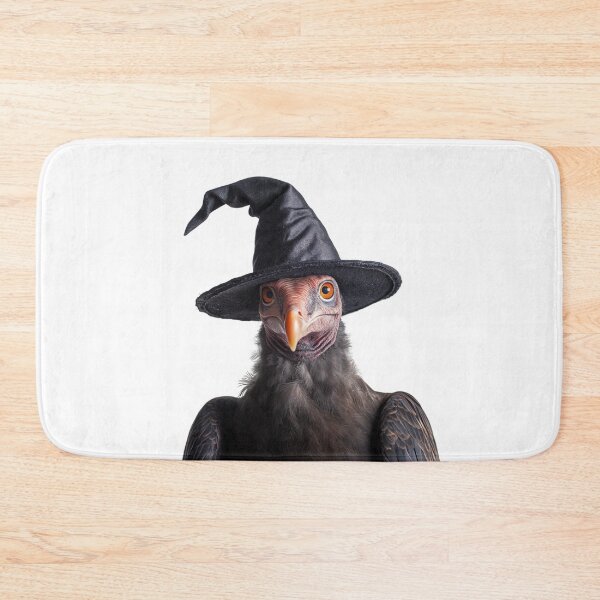 Item preview, Turkey Vulture Wearing Halloween Witch Hat designed and sold by LazyOwlStore.