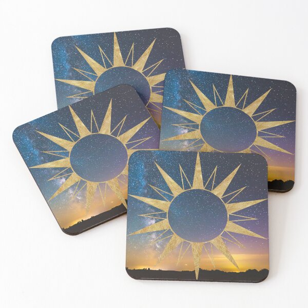 Item preview, Whimsigoth Sunset Sun Stars Witchy designed and sold by WildWoodlandWitch.