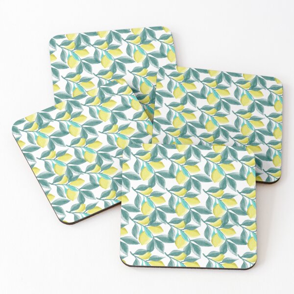 Item preview, Hand-Painted water coloured Lemon Garden Pattern Design designed and sold by DColourMuse.