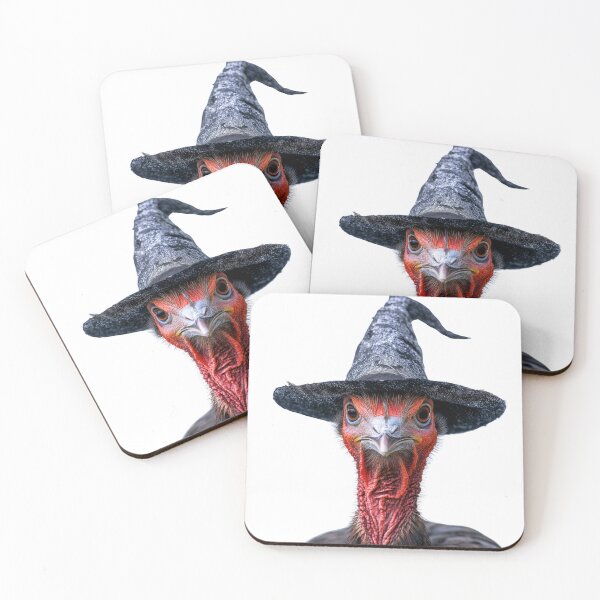 Item preview, Turkey bird Wearing Halloween Witch Hat designed and sold by LazyOwlStore.