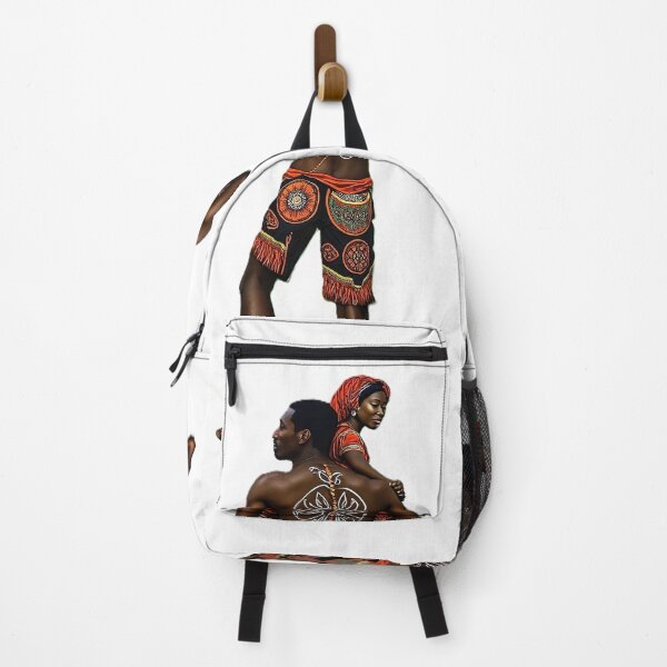 Item preview, African Man Carrying Woman with Tribal Body Paint designed and sold by Mido-artister.