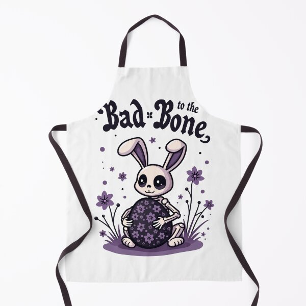 Artikelvorschau, ad to the Bone Ostershirt – Gothic Cute Bunny Tee entworfen und verkauft von GeniePixel.