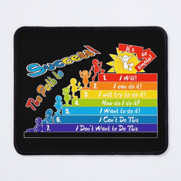 Item preview, The path to success! The ladder of success: I don't want to do it! I can't do it! How can I say it? I can do it! I will do it!!! It's so simple! designed and sold by orthodox-icon.