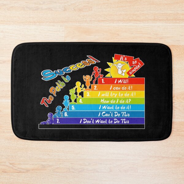 Item preview, The path to success! The ladder of success: I don't want to do it! I can't do it! How can I say it? I can do it! I will do it!!! It's so simple! designed and sold by orthodox-icon.