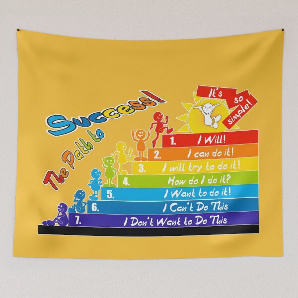 Item preview, The path to success! The ladder of success: I don't want to do it! I can't do it! How can I say it? I can do it! I will do it!!! It's so simple! designed and sold by orthodox-icon.