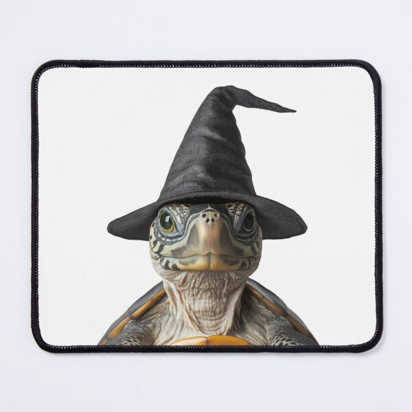 Item preview, Turtle Wearing Halloween Witch Hat designed and sold by LazyOwlStore.