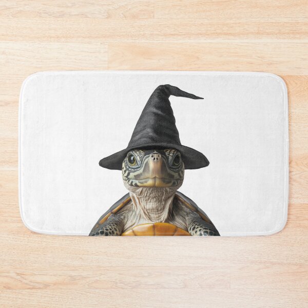 Item preview, Turtle Wearing Halloween Witch Hat designed and sold by LazyOwlStore.