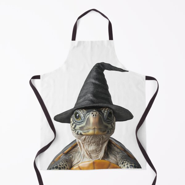 Item preview, Turtle Wearing Halloween Witch Hat designed and sold by LazyOwlStore.