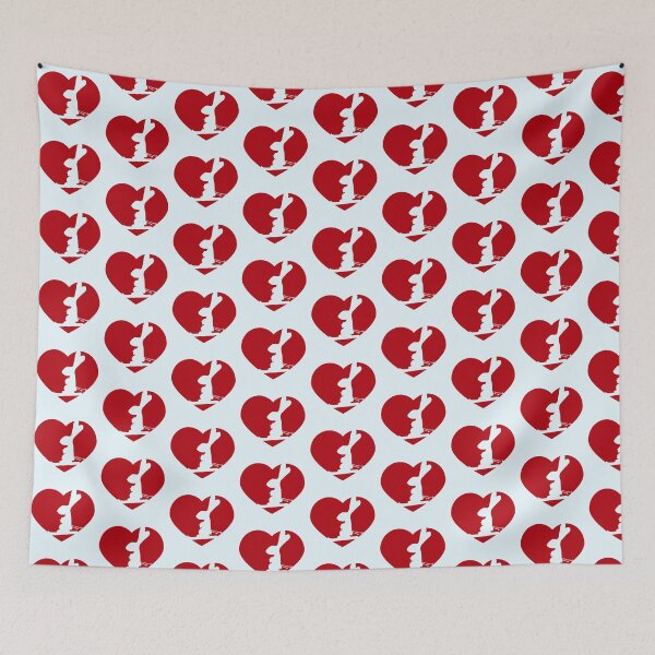 Item preview, Bunny Heart Ski Rabbit Skiing Winter Snow Love Fun designed and sold by shirt-o-mat.