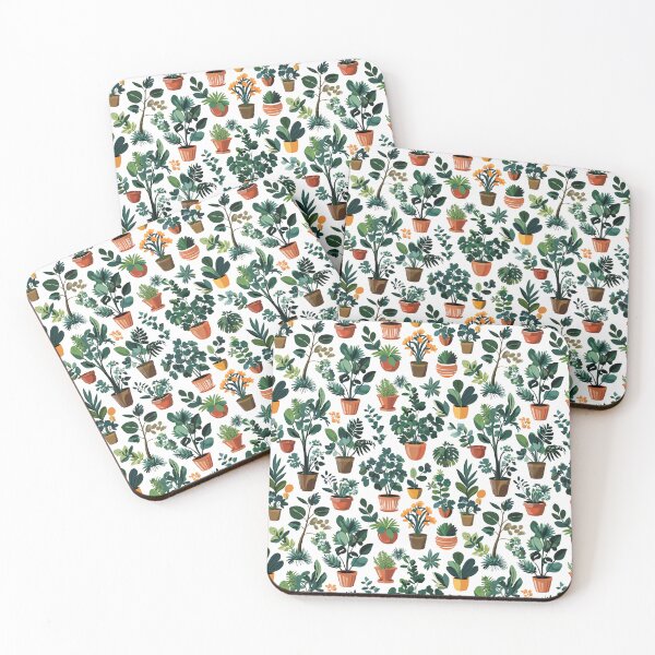 Item preview, Lush Potted Plant Pattern designed and sold by Canvas-Whispers.