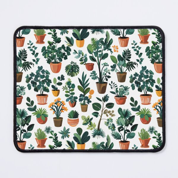 Item preview, Lush Potted Plant Pattern designed and sold by ArtDzignsZA.