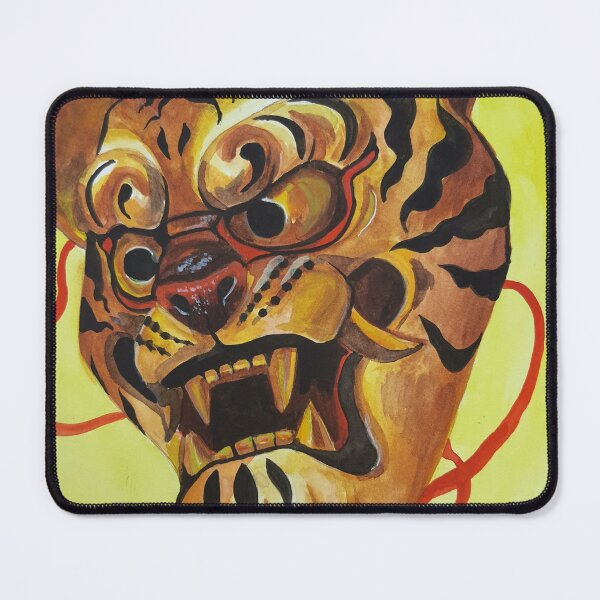 Item preview, Japanese tiger mask aquarelle painting designed and sold by Indytheartchamp.