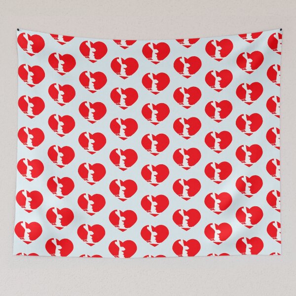 Item preview, Bunny Heart Ski Rabbit Skiing Winter Snow Love Fun designed and sold by shirt-o-mat.