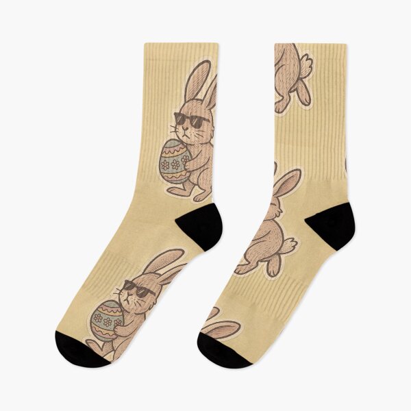 Item preview, Cool Vintage Bunny with Easter Egg designed and sold by SpicyGraphicArt.