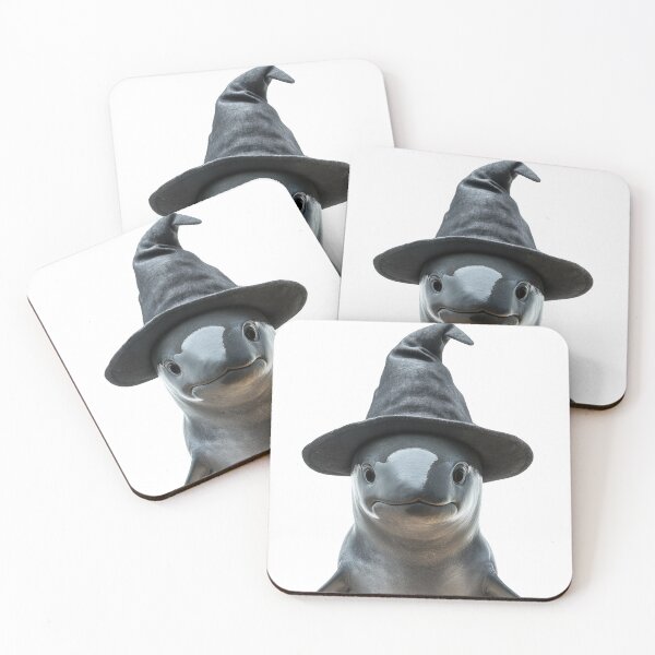 Artikelvorschau, Vaquita trägt Halloween-Hexenhut entworfen und verkauft von LazyOwlStore.