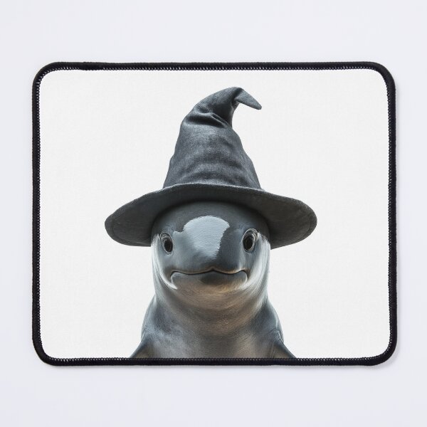 Item preview, Vaquita Wearing Halloween Witch Hat designed and sold by LazyOwlStore.