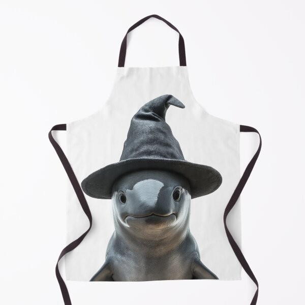 Artikelvorschau, Vaquita trägt Halloween-Hexenhut entworfen und verkauft von LazyOwlStore.