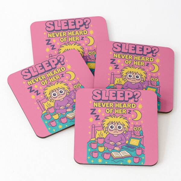 Item preview, Sleep? Never Heard of Her Funny Night Owl Shirt designed and sold by Cheeky Companions.