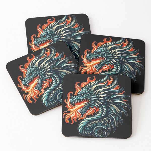 Item preview, Vintaged Fire Dragon designed and sold by KingCuppaDigitalArt.