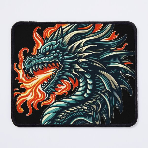 Item preview, Vintaged Fire Dragon designed and sold by KingCuppaDigitalArt.