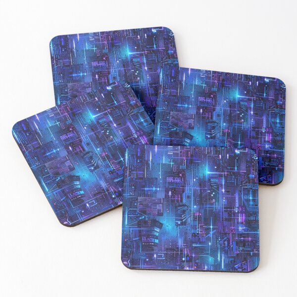 Item preview, Futuristic Technology Background with Neon Glow designed and sold by CoolPixels.