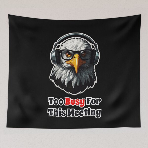 Item preview, Funny Corporate Animals - Eagle Upset by Useless Agile Meetings designed and sold by Ridiculam Toga.