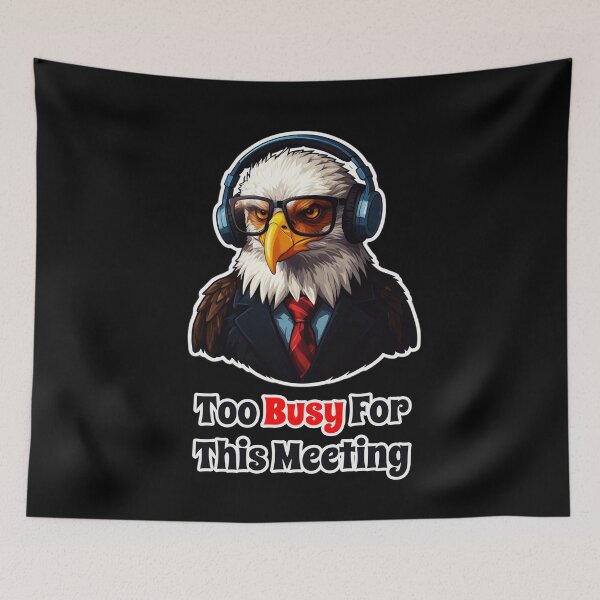 Item preview, Funny Corporate Eagle - I Hate Useless Agile Meetings designed and sold by Ridiculam Toga.
