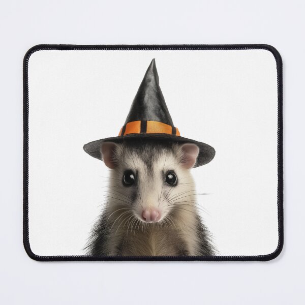 Item preview, Virginia Opossum Wearing Halloween Witch Hat designed and sold by LazyOwlStore.