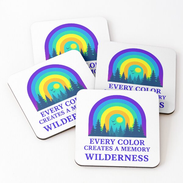Item preview, Colorful Wilderness Quote Design – Every Color Creates a Memory designed and sold by ExploreAura Studio.