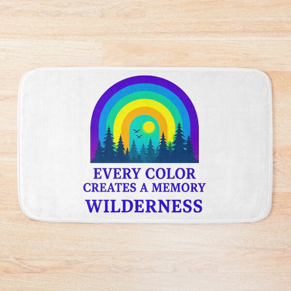 Item preview, Colorful Wilderness Quote Design – Every Color Creates a Memory designed and sold by ExploreAura Studio.