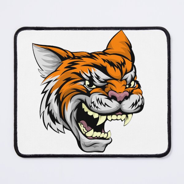 Item preview, Fierce Tiger Mascot – Bold Cartoon Head with Roaring Expression designed and sold by TeesHearts100.