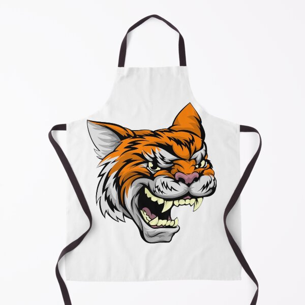 Item preview, Fierce Tiger Mascot – Bold Cartoon Head with Roaring Expression designed and sold by TeesHearts100.