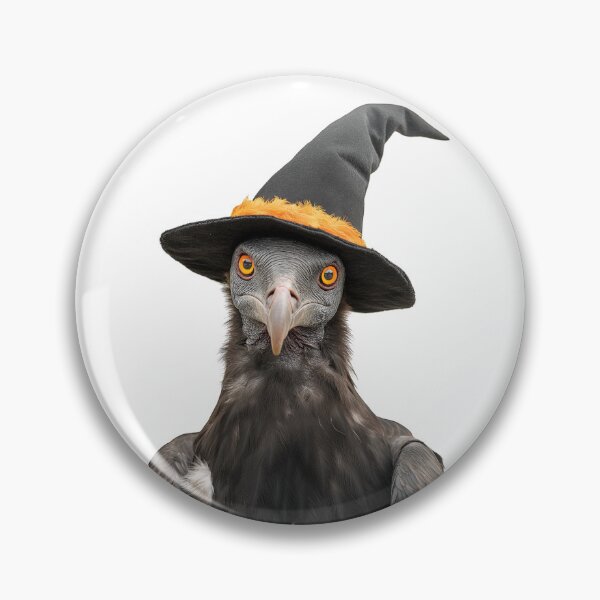 Artikelvorschau, Geier trägt Halloween Hexenhut entworfen und verkauft von LazyOwlStore.