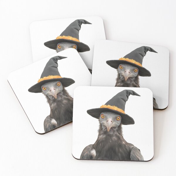 Item preview, Vulture Wearing Halloween Witch Hat designed and sold by LazyOwlStore.