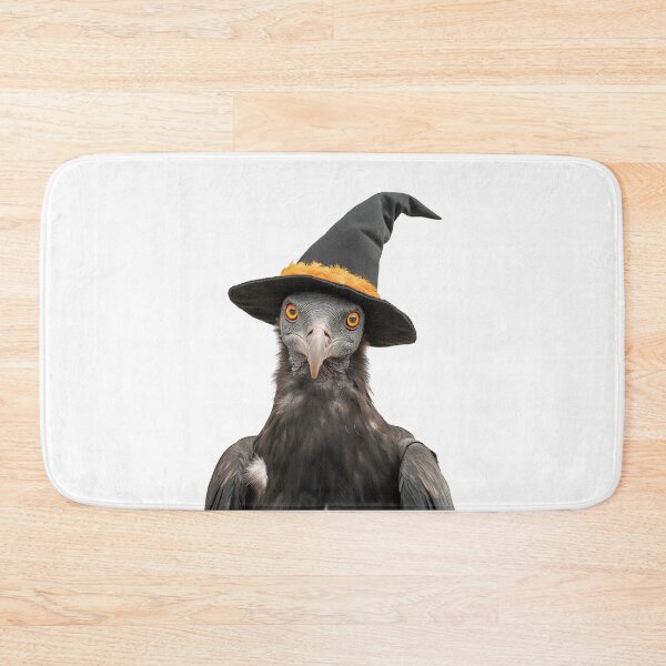 Item preview, Vulture Wearing Halloween Witch Hat designed and sold by LazyOwlStore.