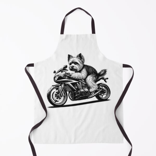 Item preview, Cool Yorkshire Terrier Riding a Motorcycle Biker Dog Lover designed and sold by Kimberley King Art King Art.