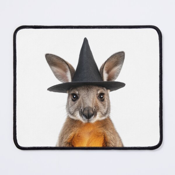 Item preview, Wallaby Wearing Halloween Witch Hat designed and sold by LazyOwlStore.