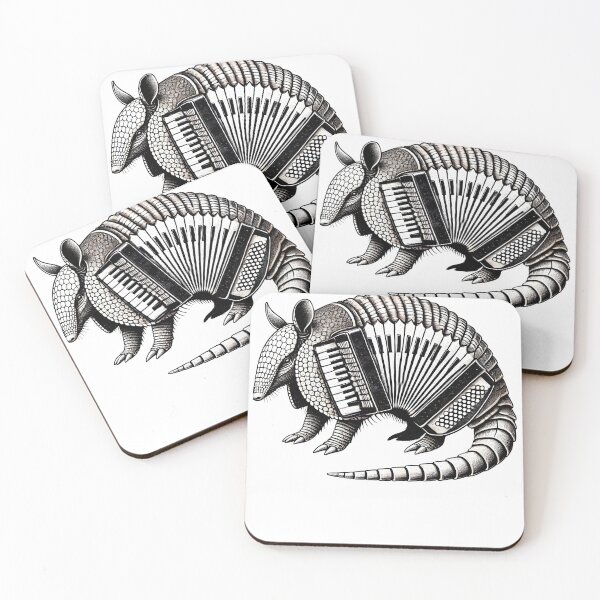 Item preview, Funny Accordion Armadillo Accordionist Vintage Animal Lover designed and sold by Kimberley King Art  King Art.