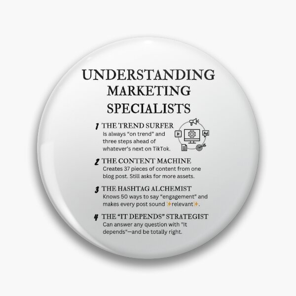 Item preview, The Many Faces of a Marketing Specialist designed and sold by PsyFlow35.