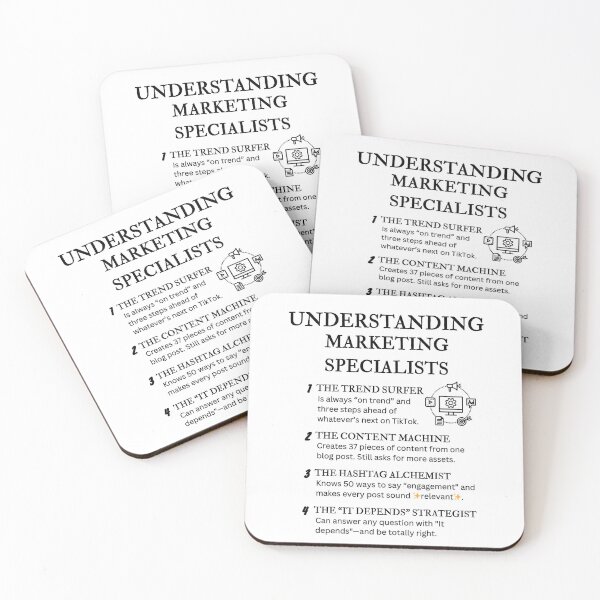 Item preview, The Many Faces of a Marketing Specialist designed and sold by PsyFlow35.
