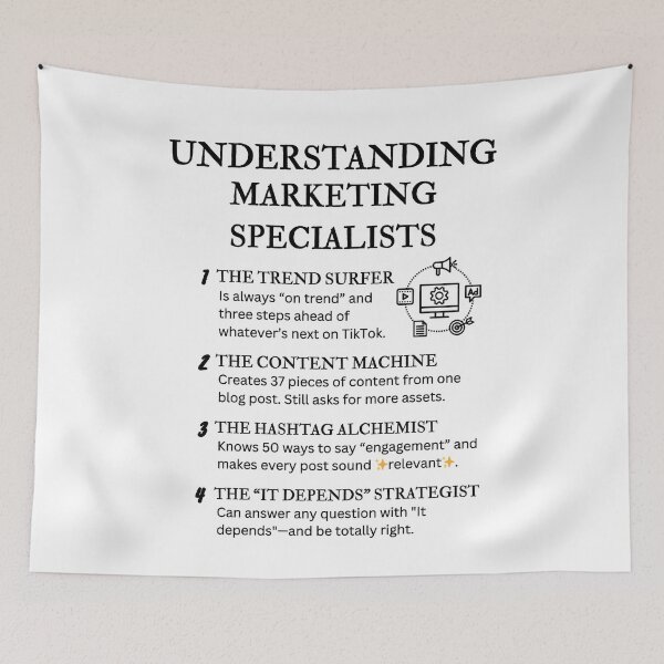 Item preview, The Many Faces of a Marketing Specialist designed and sold by PsyFlow35.