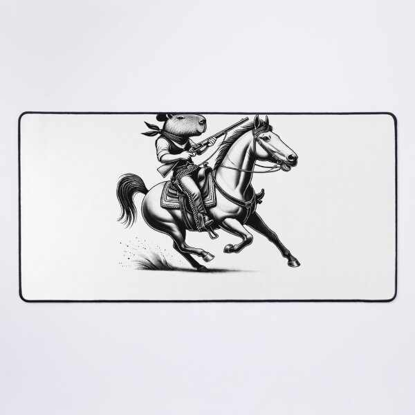 Item preview, Vintage Capybara Riding A Horse Funny Western Country designed and sold by Kimberley King Art  King Art.