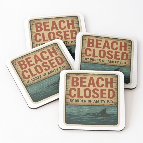 Item preview, Beach Closed - Amity Beach Closure Design  designed and sold by Retro Kingdom Boutique.