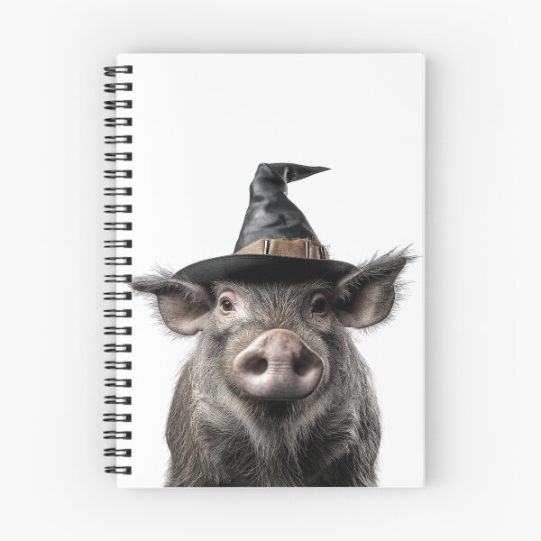 Item preview, Warthog Wearing Halloween Witch Hat designed and sold by LazyOwlStore.