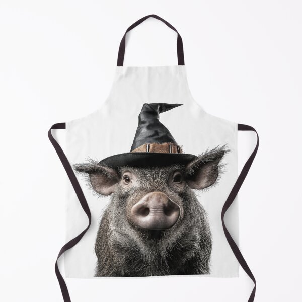 Item preview, Warthog Wearing Halloween Witch Hat designed and sold by LazyOwlStore.
