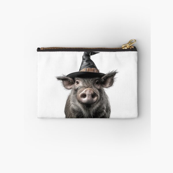 Item preview, Warthog Wearing Halloween Witch Hat designed and sold by LazyOwlStore.