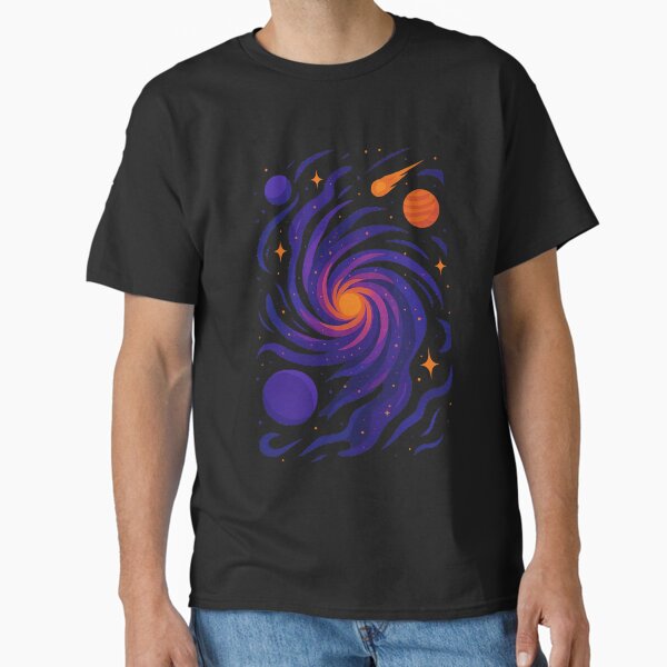Item preview, Cosmic Vortex – Glowing Spiral Galaxy with Planetary Nebula and Starbursts designed and sold by Bored Duck.